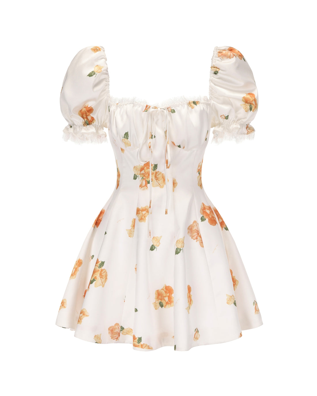 花柄ミニワンピース